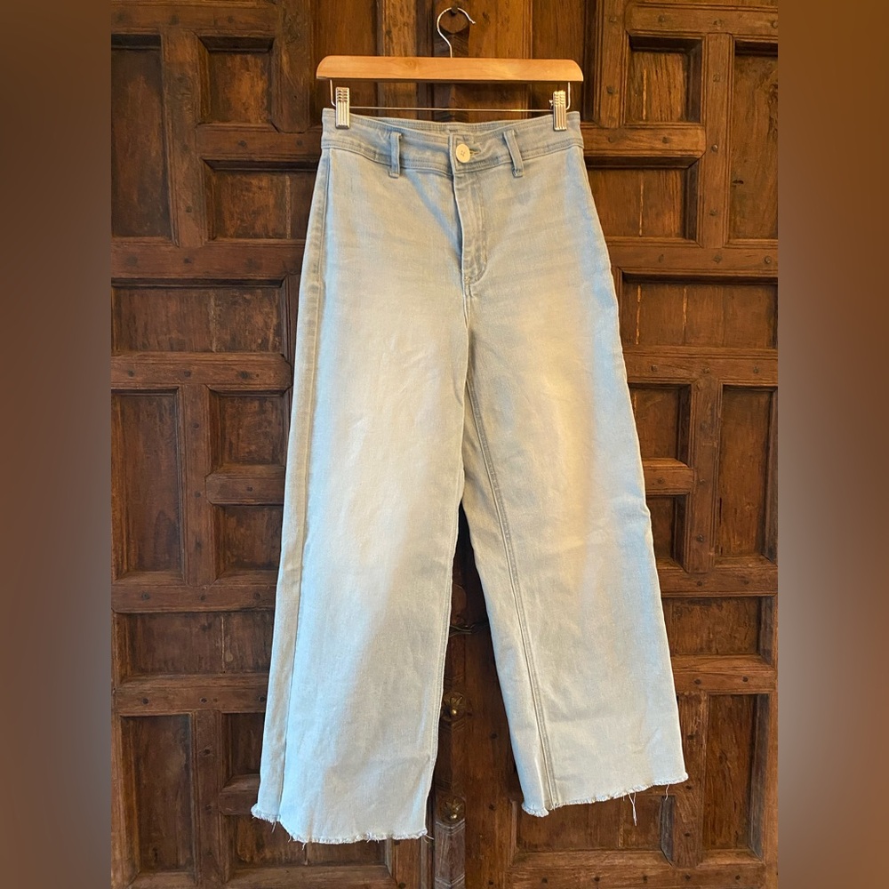 Oat wide leg jeans